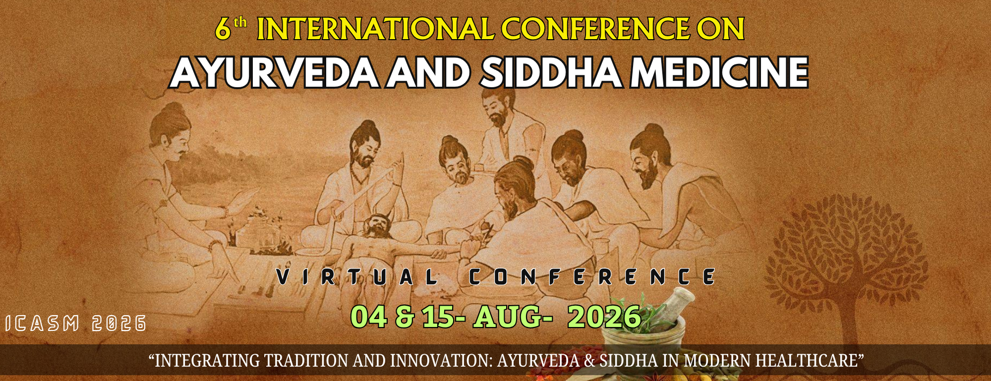 6th International Conference on Ayurveda and Siddha Medicine - ICASM_2026