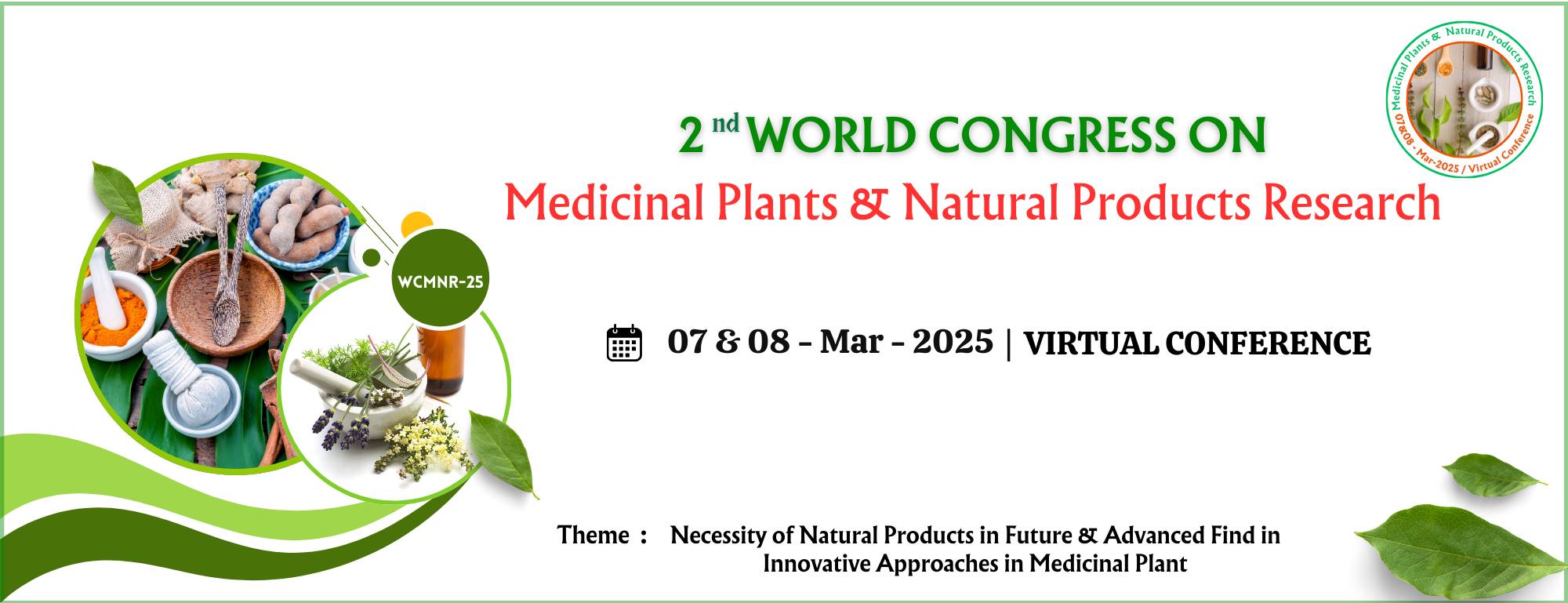 2nd World Congress on Medicinal Plants and Natural Products Research - 2025